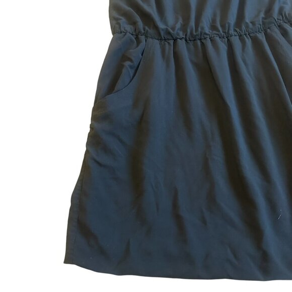 Theory Jaylyn Rove Black Sleeveless Dress A-Line Black Stretch Size 10 Women's - Picture 5 of 12